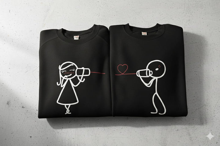 Coppia di felpe telefono