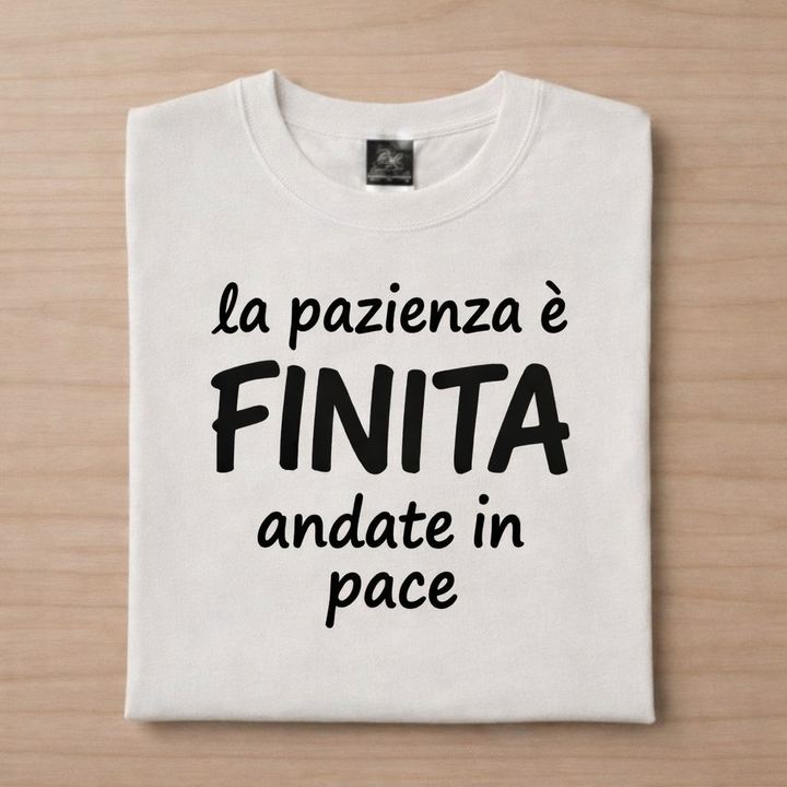 T-shirt la pazienza è finita
