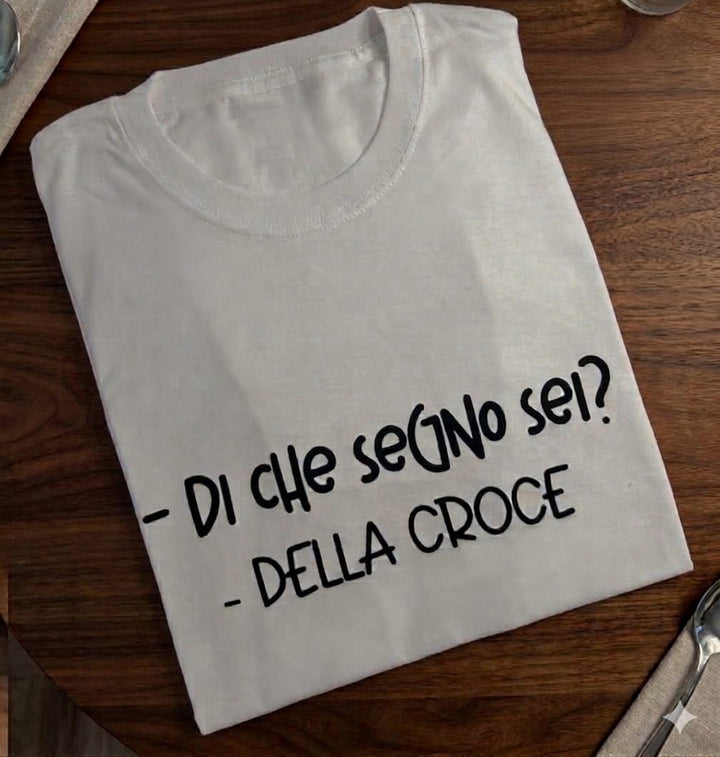 T-shirt segno della croce