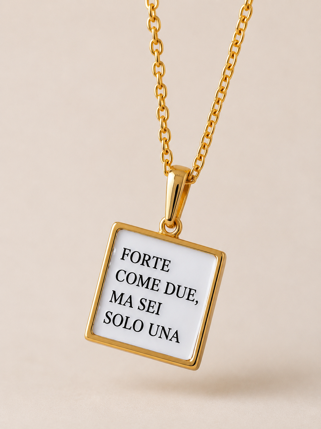 Collana forte come due ma sei solo una