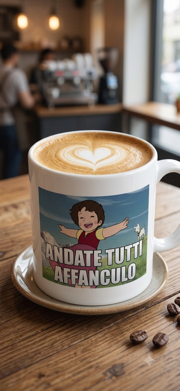 Tazza Heidi felice