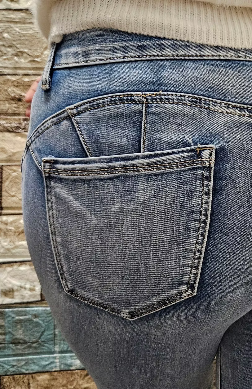 Jeans curvy vita bassa