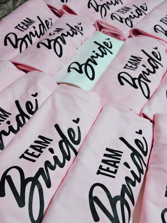 Team Bride shirt cuore lato