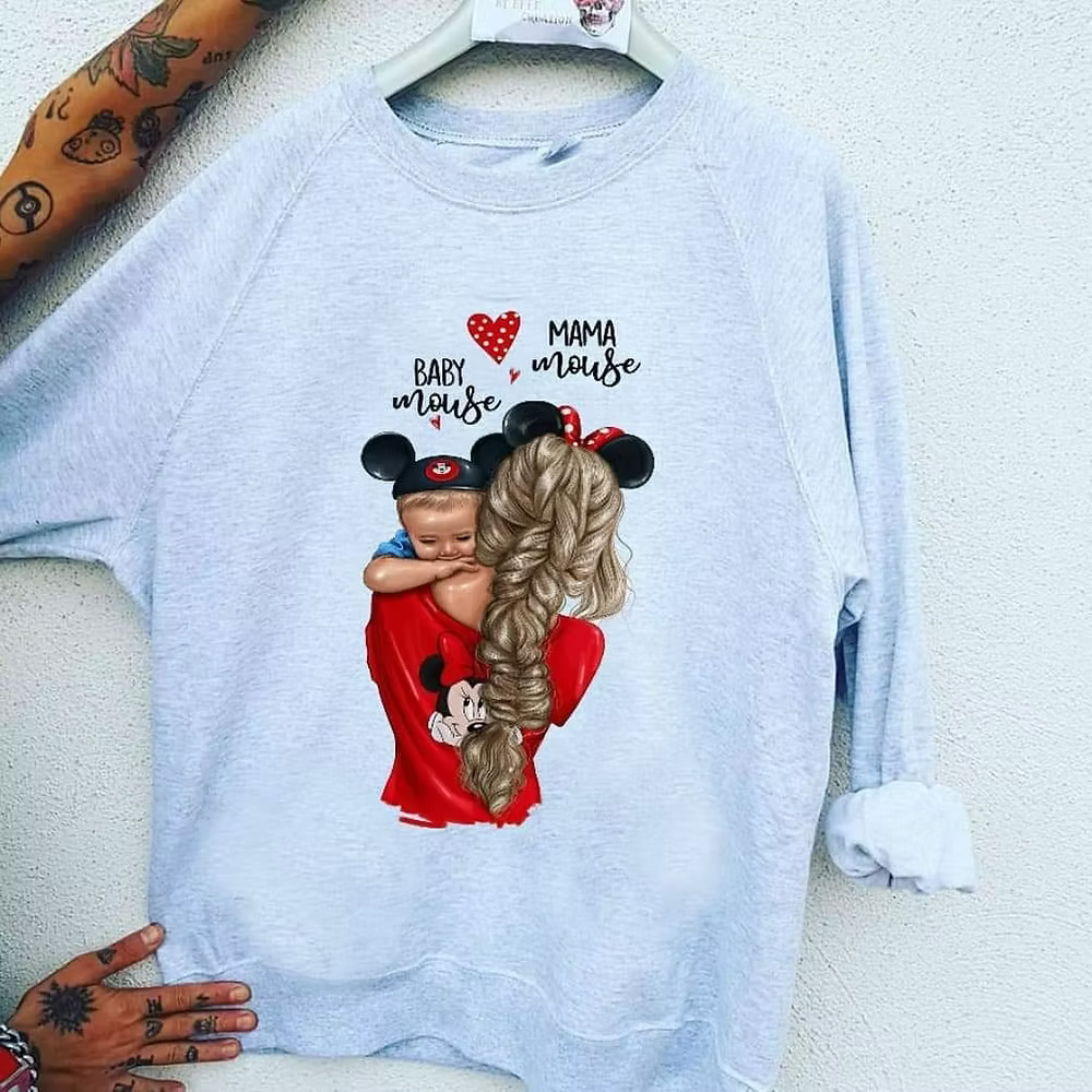 Felpa minnie e bimbo/a