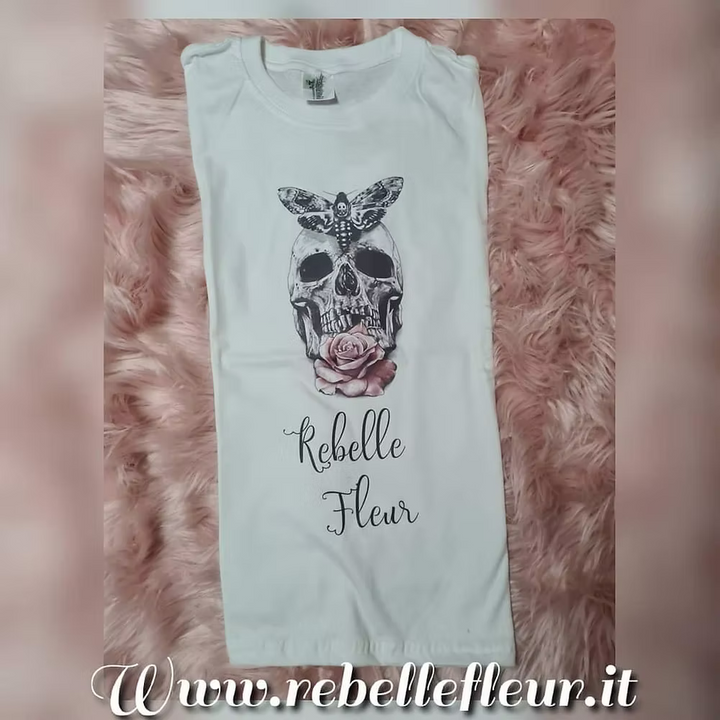 T-shirt rebelle fleur