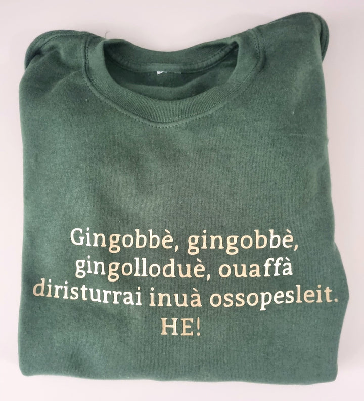 Felpa gingobbè LIMITED EDITION verde