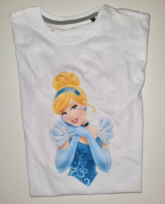 T-shirt principesse strass bimba