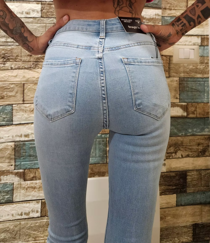 Jeans con spacchetti TAGLIA XS