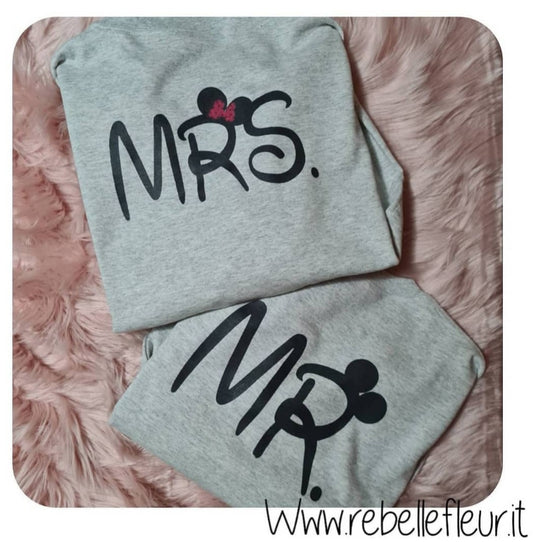 Coppia felpe Mr e Mrs