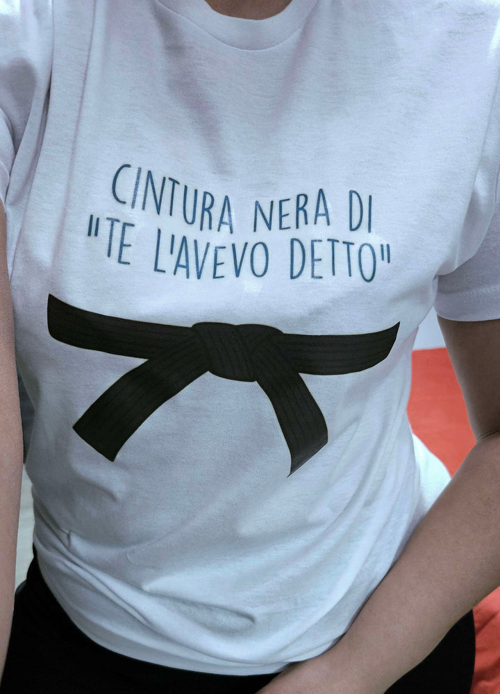 T-shirt cintura nera TAGLIA S