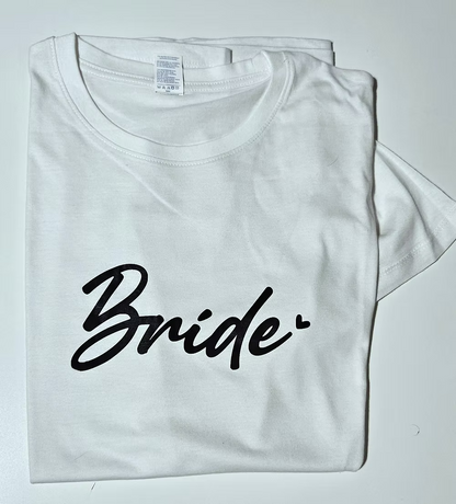 Team Bride shirt cuore lato