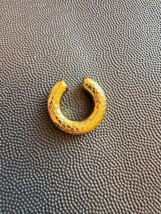 Earcuff gold pitonato