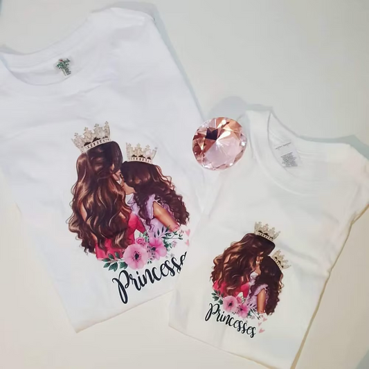 Coppia di T-shirt princess