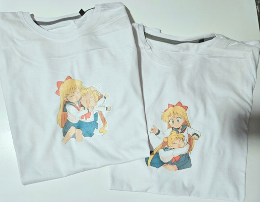 Coppia di t-shirt amicizia sailor