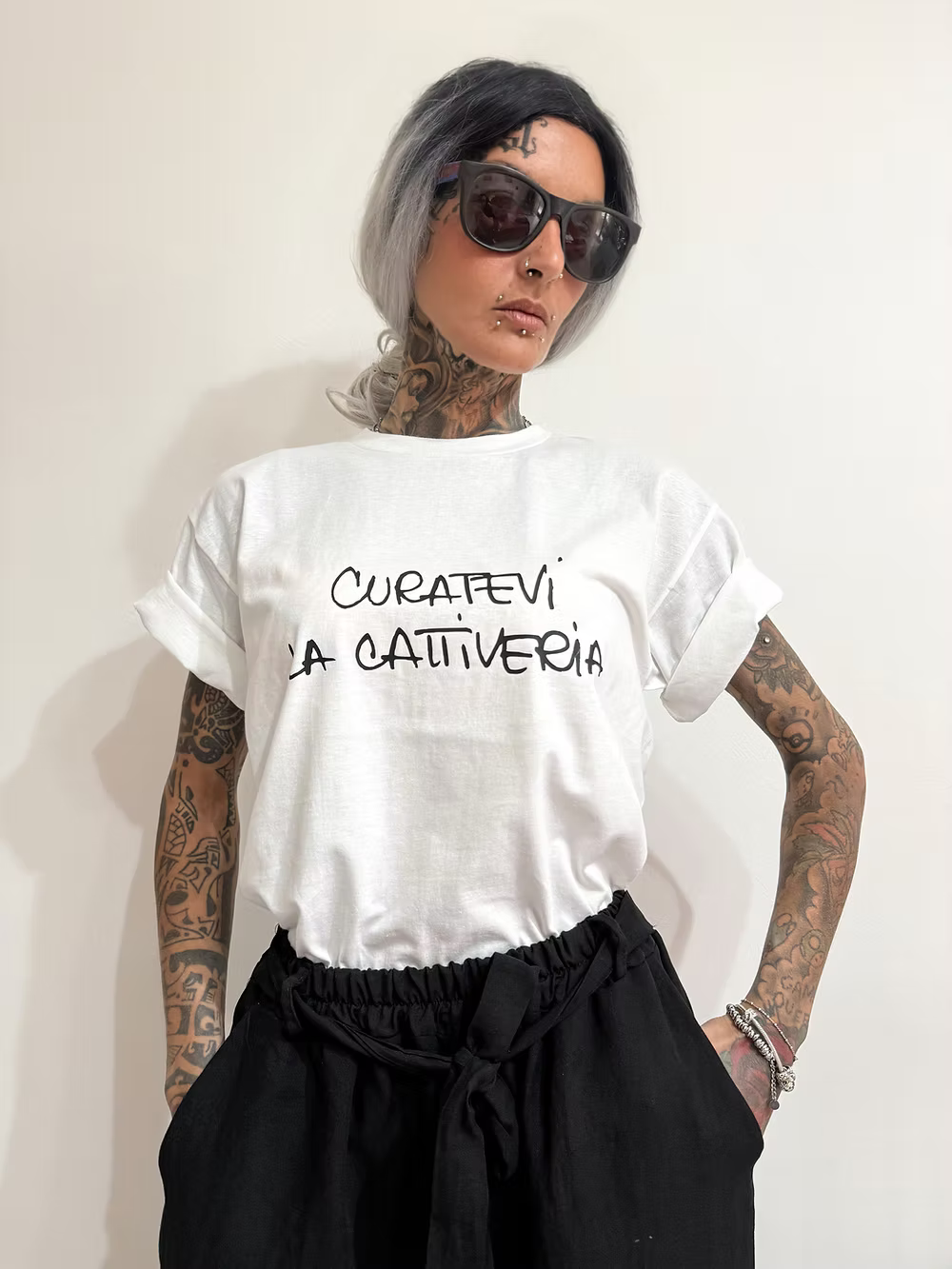 T-shirt curatevi la cattiveria TAGLIA XL