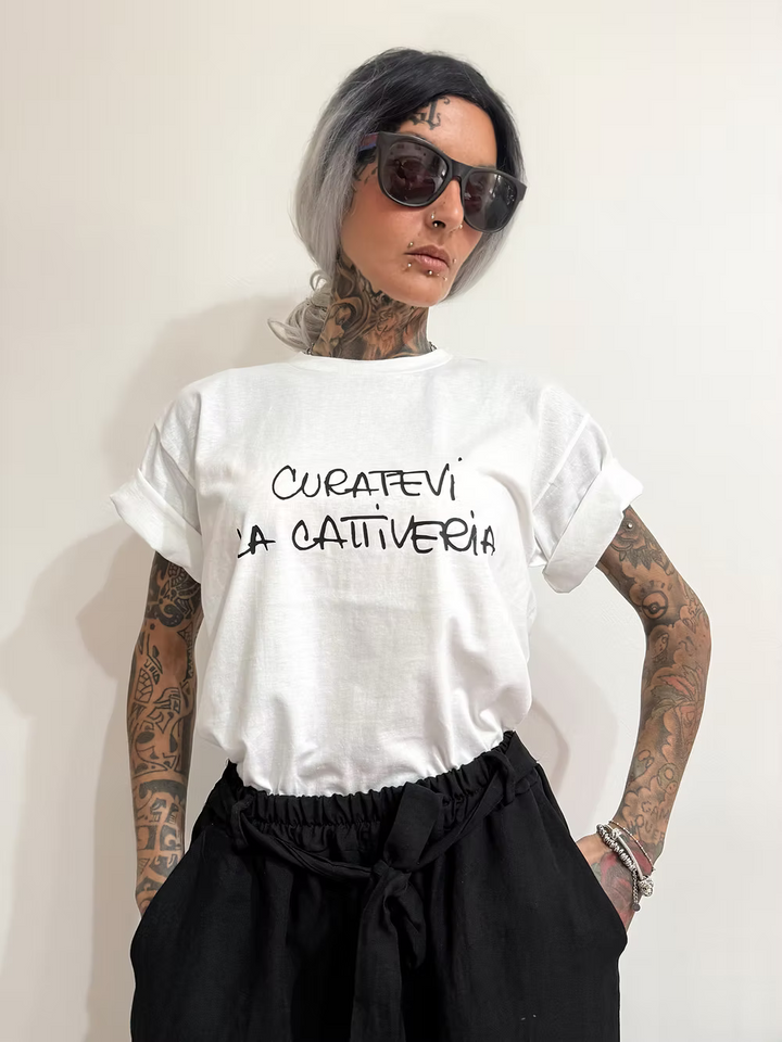 T-shirt curatevi la cattiveria TAGLIA XL