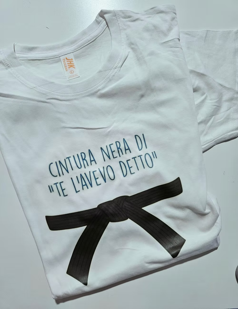 T-shirt cintura nera TAGLIA S