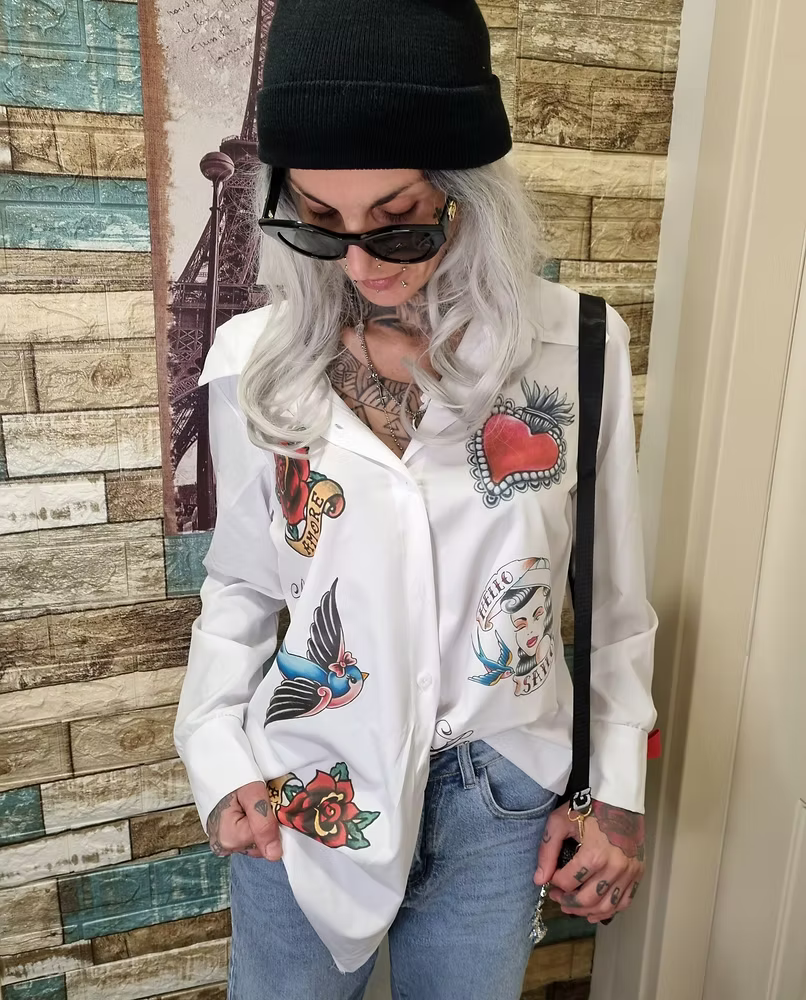 Camicia Old school tattoo