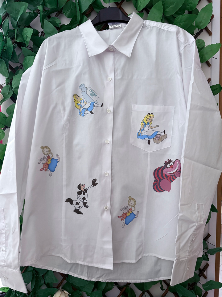 Camicia Alice in wonderland