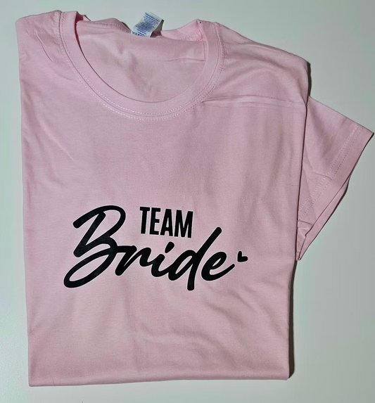 Team Bride shirt cuore lato
