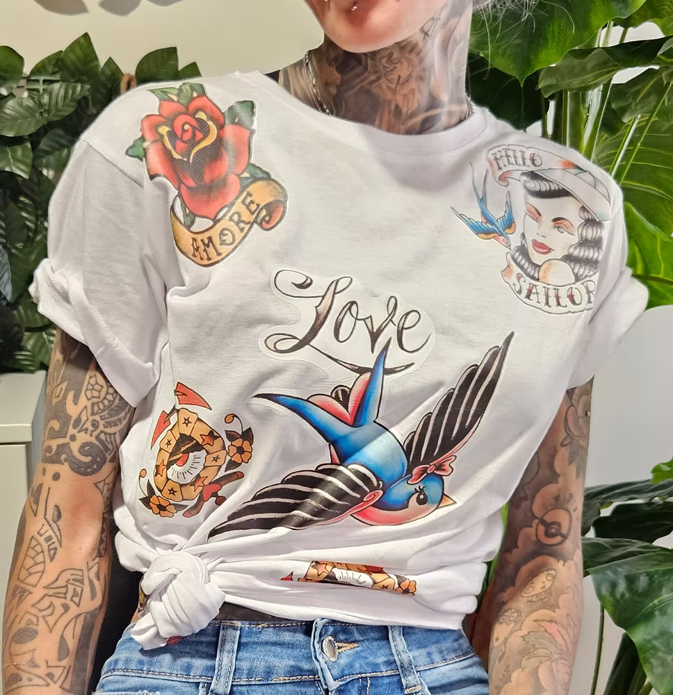 T-shirt tattoo old school