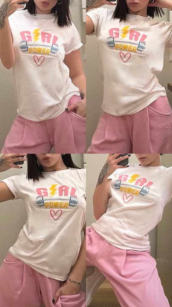 T-shirt gym power
