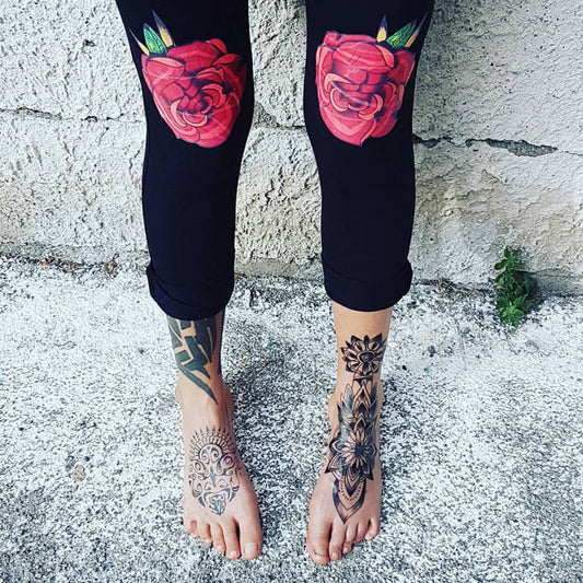 Leggings roses