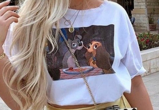 T-shirt Lilli e il vagabondo spaghetti