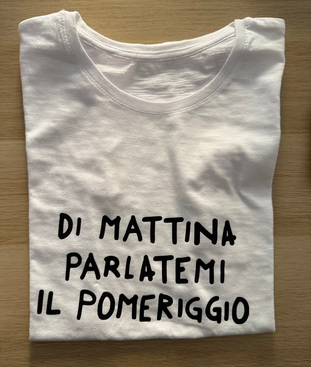 T-shirt parlatemi il pomeriggio