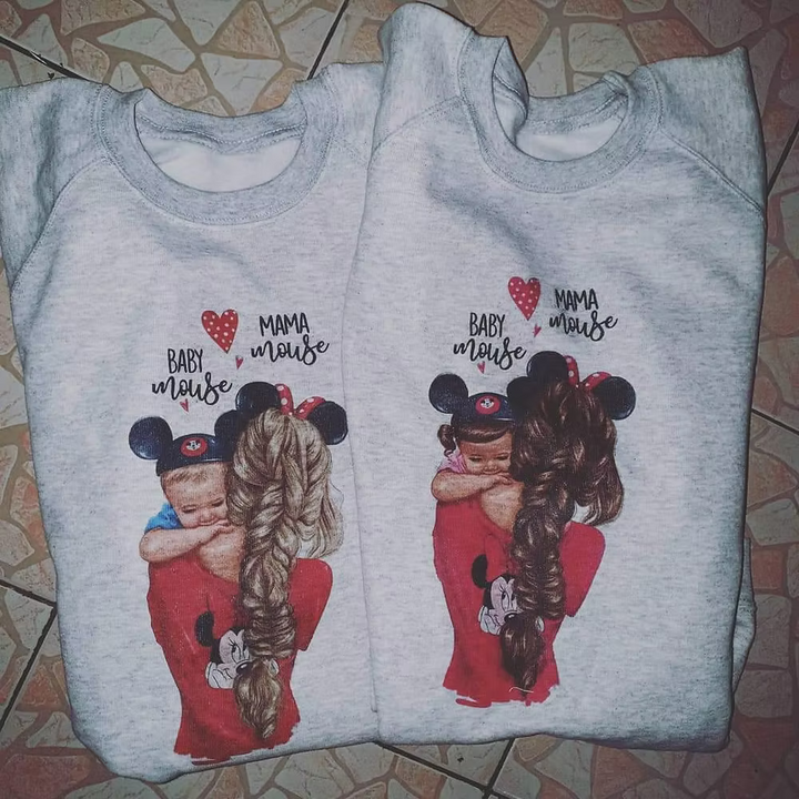 Felpa minnie e bimbo/a