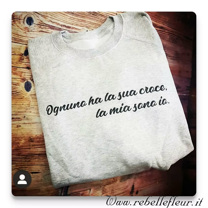 Felpa la sua croce