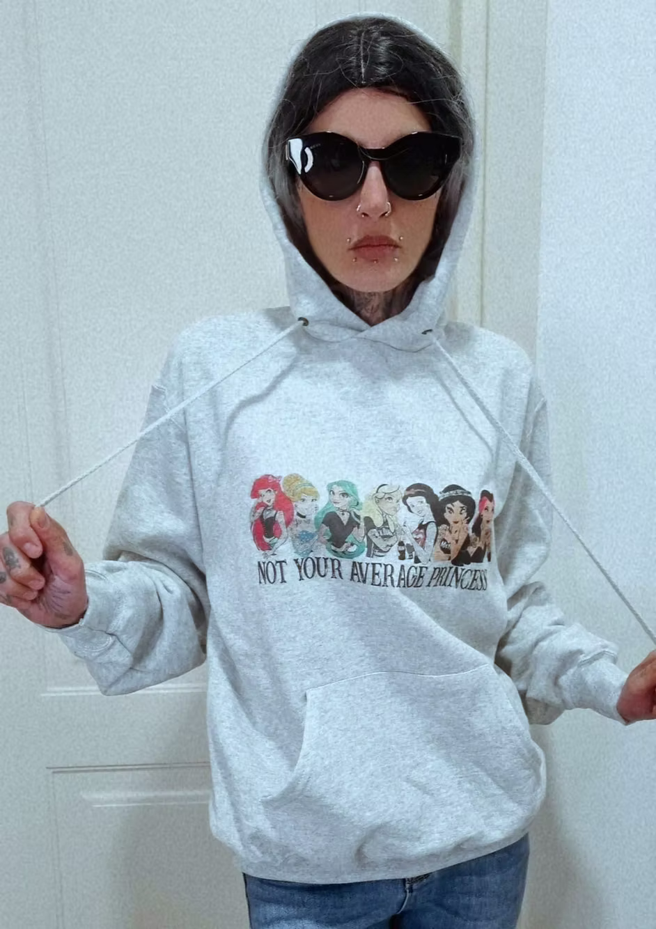 Felpa con cappuccio Not your princess