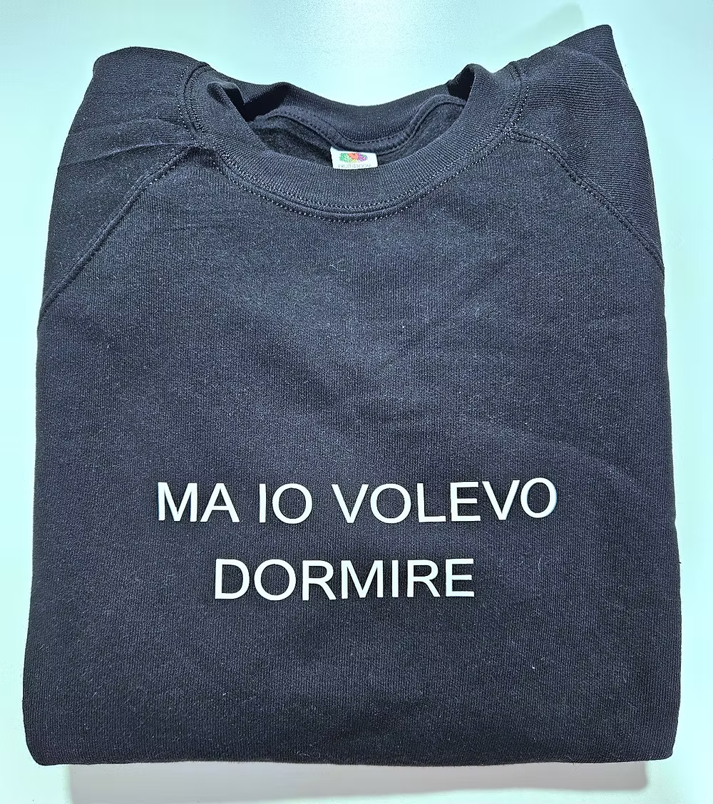 Felpa volevo dormire