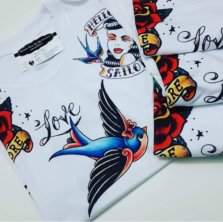 T-shirt tattoo old school