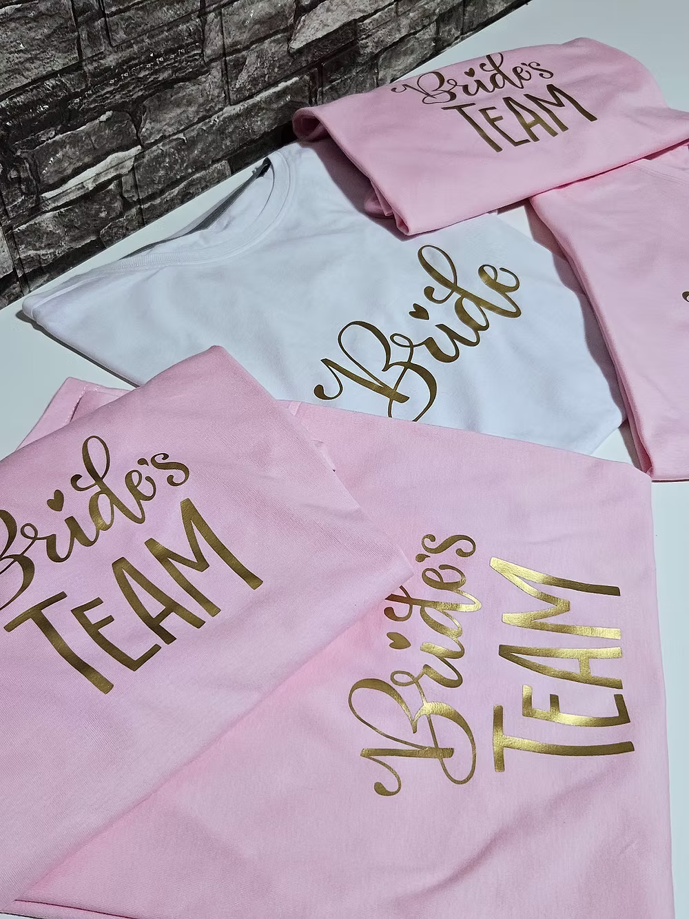 Team Bride shirt gold