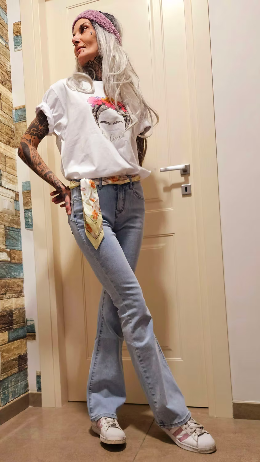 Jeans foulard