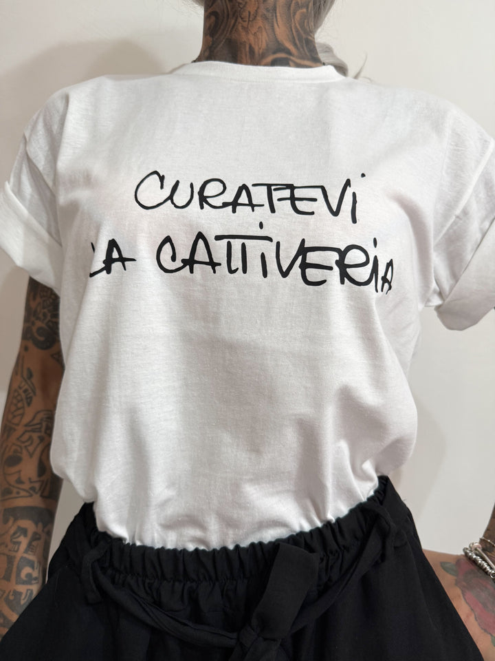 T-shirt curatevi la cattiveria TAGLIA XL