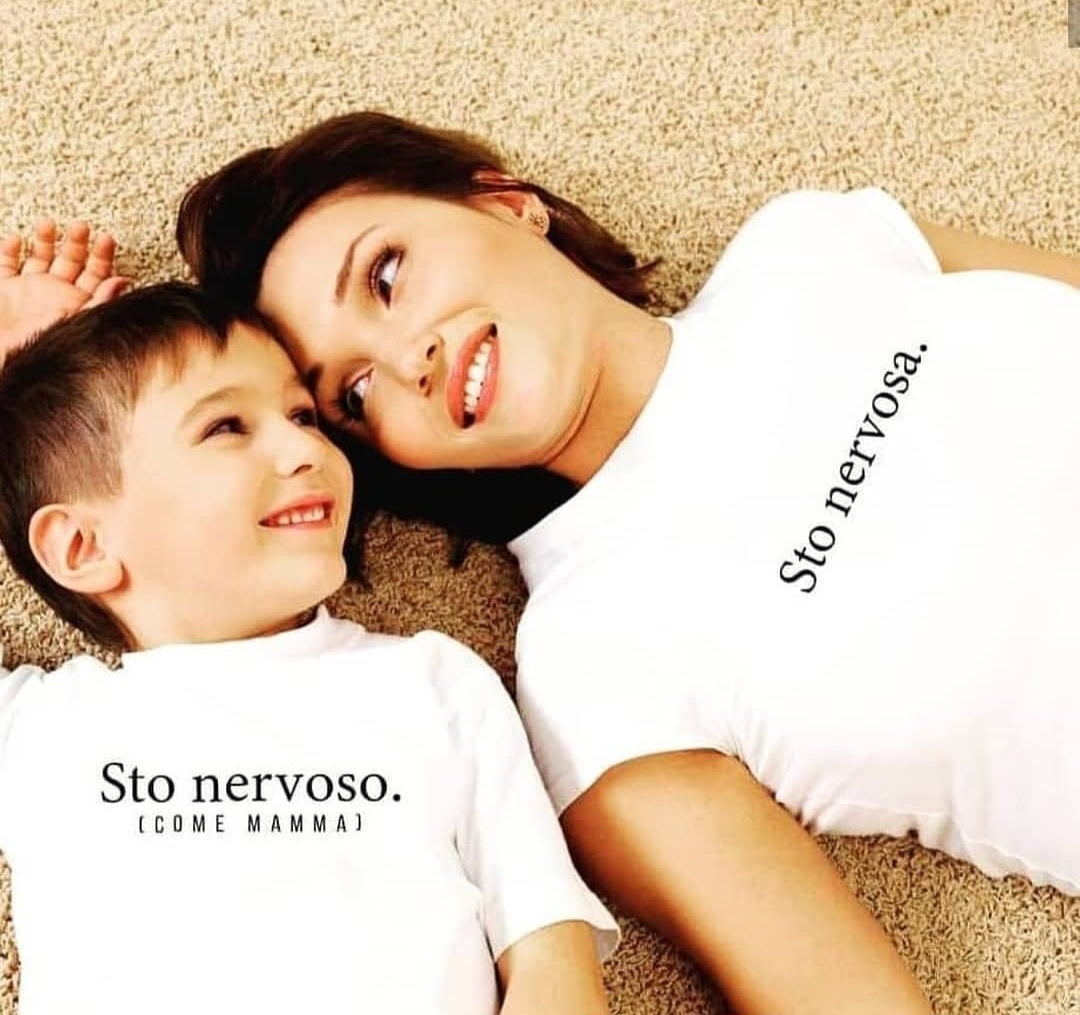 T-shirt mamma e figlio/a sto nervosa