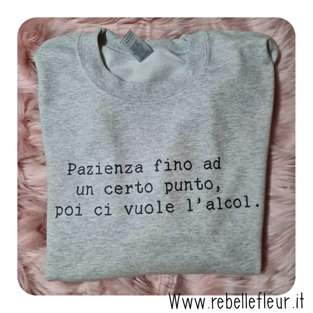 Felpa alcool