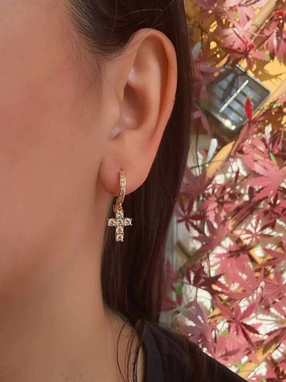 Orecchini Cross shine