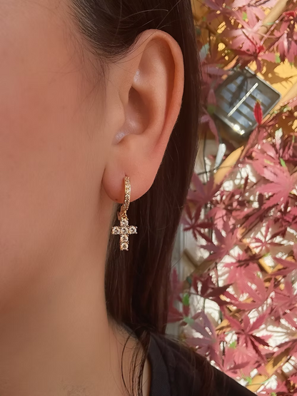 Orecchini Cross shine