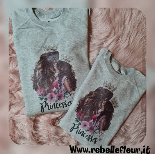 Coppia di felpe princess