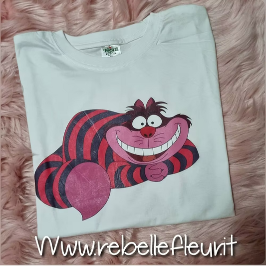 T-shirt Stregatto viola