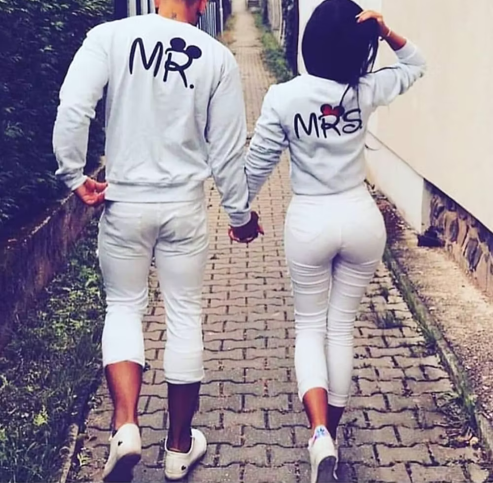 Coppia felpe Mr e Mrs