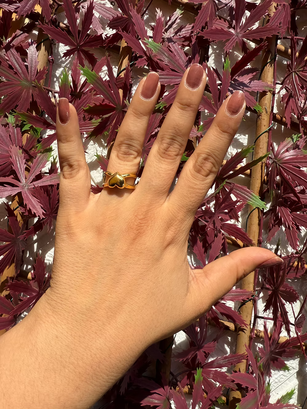 Anello cuore gold nodo