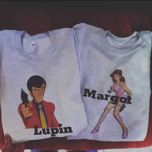 Coppia di felpe lui lei - Lupin e Margot