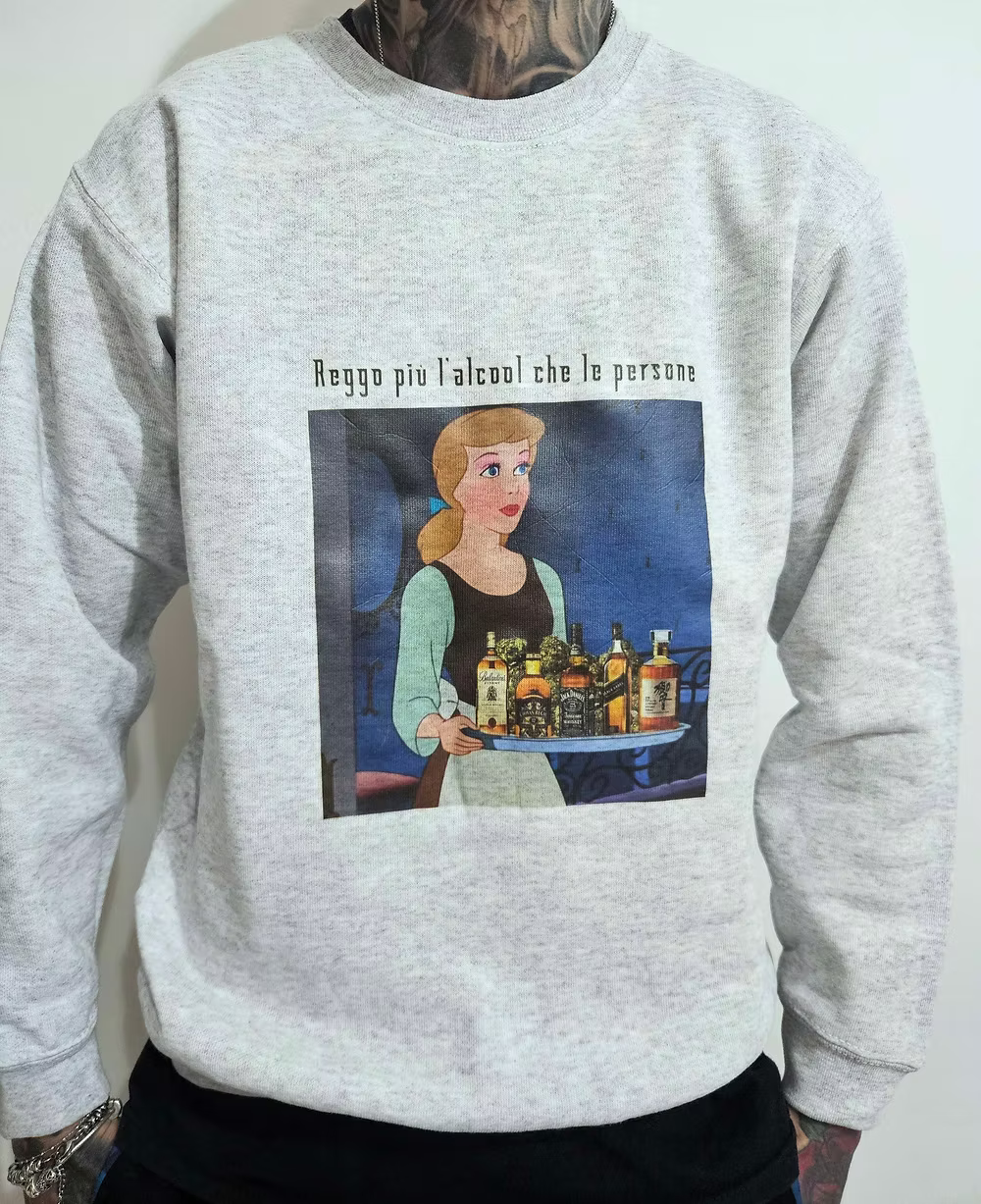 Felpa reggo più l'alcool