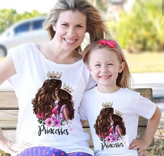 Coppia di T-shirt princess
