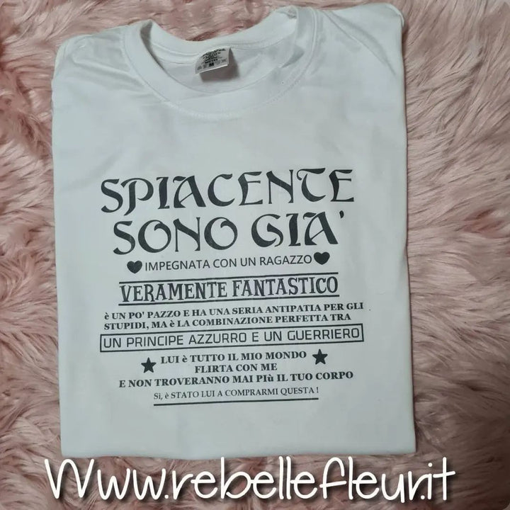 T-shirt sono già impegnata/o