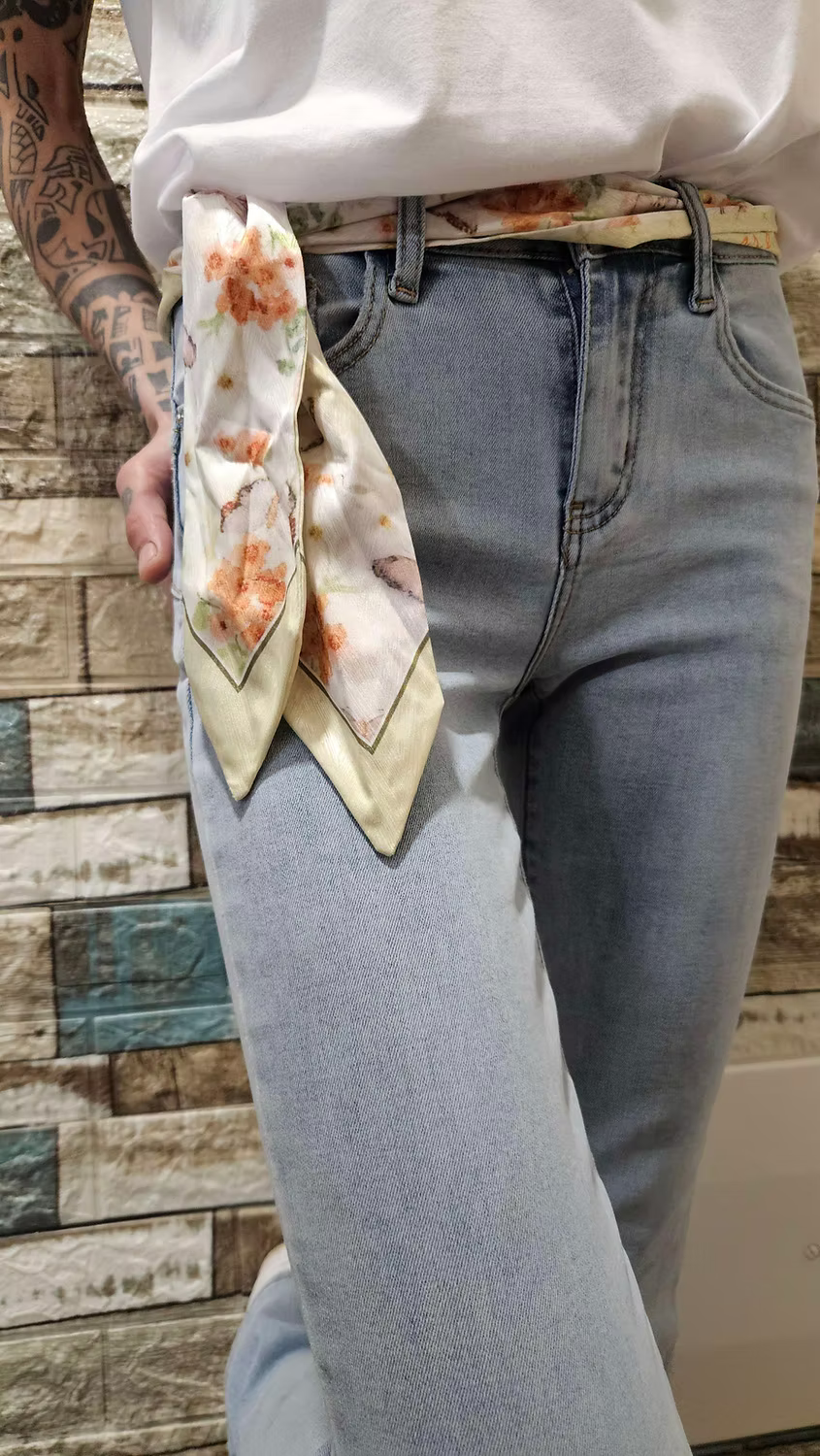Jeans foulard